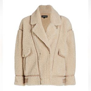 LAMARQUE Badu Faux Sherpa Biker Jacket